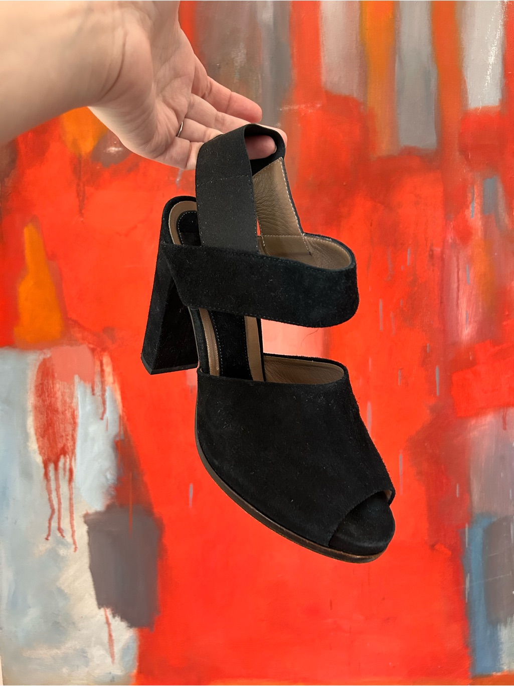 Marni Suede Open Toe Platform